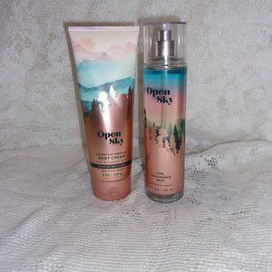 Bath & Body Works (New, Sealed) Open Sky , Body Cream & Fine Fragrance Mist